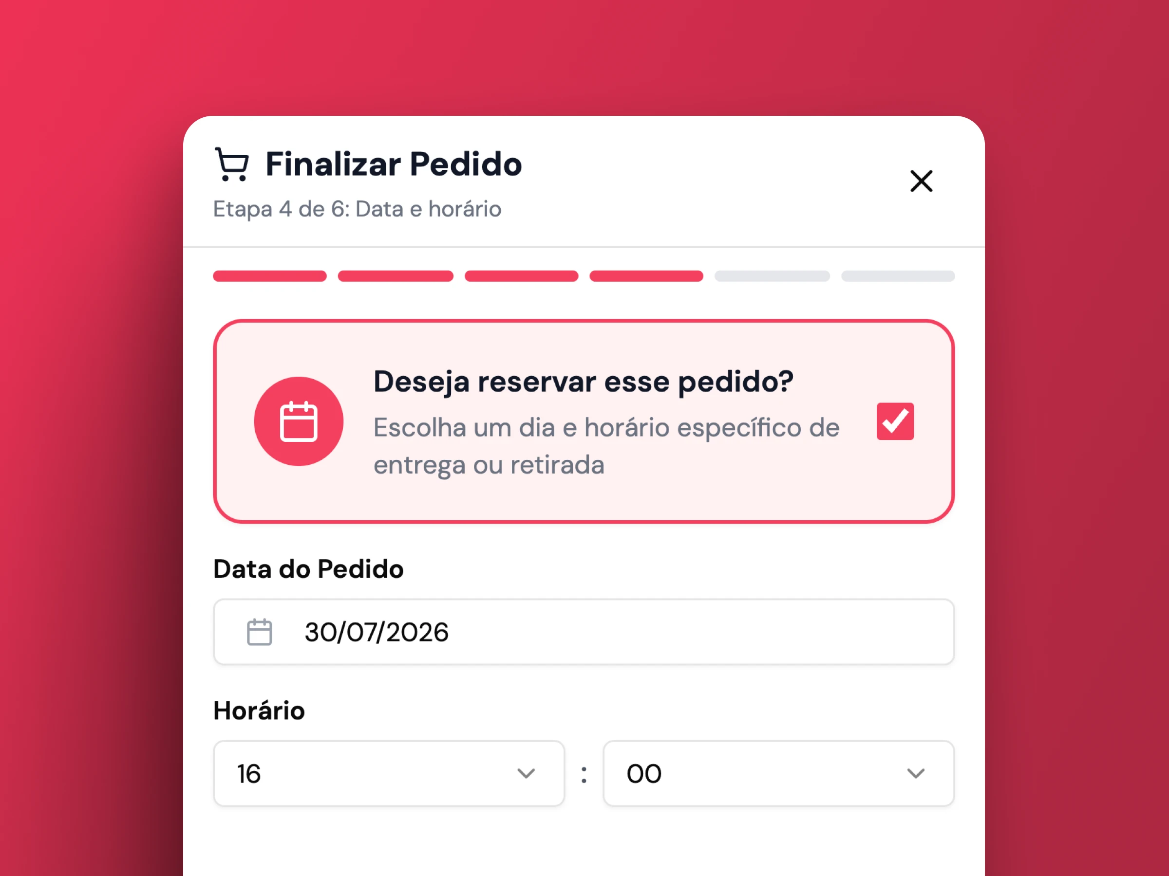 Reservas e Agendamentos